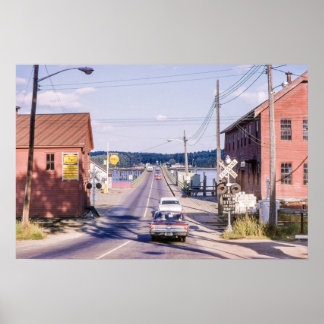 Wiscasset and Bridge 1960s Poster