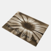 Wischen Sie bitte Ihre Fuß-Blume ab Fußmatte (Schrägansicht)