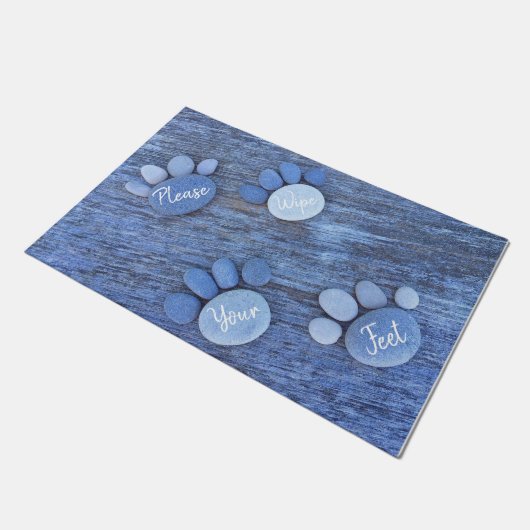 Wischen Sie bitte Ihre Füße ab Fußmatte (Schrägansicht)