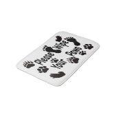 Wischen Sie bitte Ihre Paws-Badematte ab Badematte (Schrägansicht)