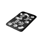 Wischen Sie bitte Ihre Paws-Badematte ab Badematte (Schrägansicht)