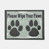 Wischen Sie bitte Ihre Tatzen ab Fußmatte (Vorderseite)
