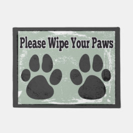 Wischen Sie bitte Ihre Tatzen ab Fußmatte