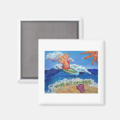 Wischen Sie den Krebs-Engel ab Magnet (Vorderseite/Rückseite)