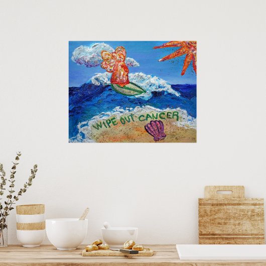 Wischen Sie den Krebs-Engel ab Poster (Küche)