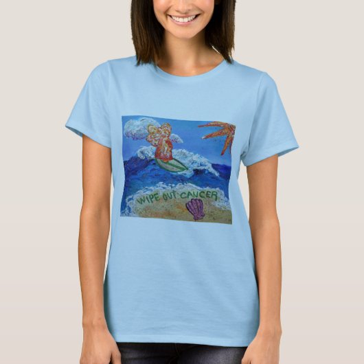 Wischen Sie den Krebs-Engel ab T-Shirt (Vorderseite)