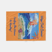 Wischen Sie den Krebs-Surf Engel Soft Fleece Blank (Vorderseite (Horizontal))