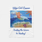 Wischen Sie den Krebs-Surf Engel Soft Fleece Blank (Vorderseite)