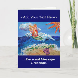 Wischen Sie die Grußkarte für den Krebs-Engel ab ( Karte