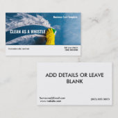 Wischen Sie die Reinigungskarte des Hauses ab Visitenkarte (Vorne/Hinten)