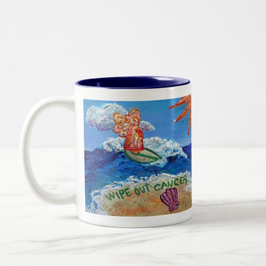 Wischen Sie die Tasse des Krebsangels ab (Links)
