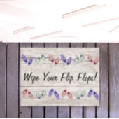 Wischen Sie Ihre Flip Flops Door Mat Fußmatte