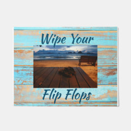 Wischen Sie Ihre Flip Flops Doormat Fußmatte