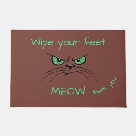 Wischen Sie Ihre Füße ab Fußmatte (Vorderseite)