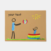 wischen Sie Ihre Füße ab Fußmatte (Vorderseite)