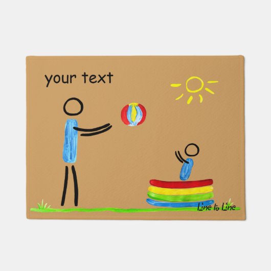 wischen Sie Ihre Füße ab Fußmatte (Vorderseite)