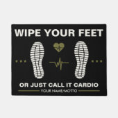 Wischen Sie Ihre Füße - Fun Cardio Gym Fußmatte (Vorderseite)