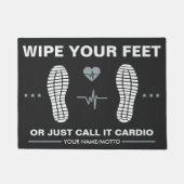 Wischen Sie Ihre Füße - Fun Cardio Gym Fußmatte (Vorderseite)