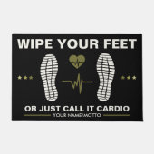 Wischen Sie Ihre Füße für Gymnastikliebhaber, sonn Fußmatte (Vorderseite)