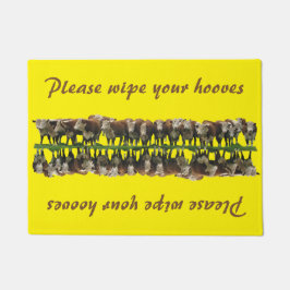 Wischen Sie Ihre Hufe - Vieh ab Fußmatte