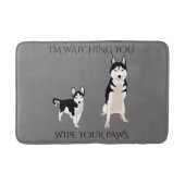 Wischen Sie Ihre Pfauen-Badematte Badematte (Vorderseite)