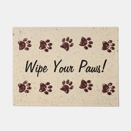 Wischen Sie Ihre Pfotenmatte ab Fußmatte (Vorderseite)