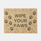 Wischen Sie Ihre Tatzen ab Fußmatte (Vorderseite)