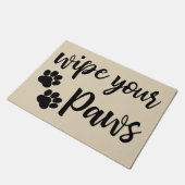 Wischen Sie Ihre Tatzen-Fußmatte ab Fußmatte (Schrägansicht)