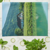 "Wischen Sie mit Wonder ab - Ruhe am See für Sie Geschirrtuch (Gefaltet)