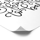 Wischen Sie sich selbst vor nach hinten Schönes Ba Poster (Ecke)