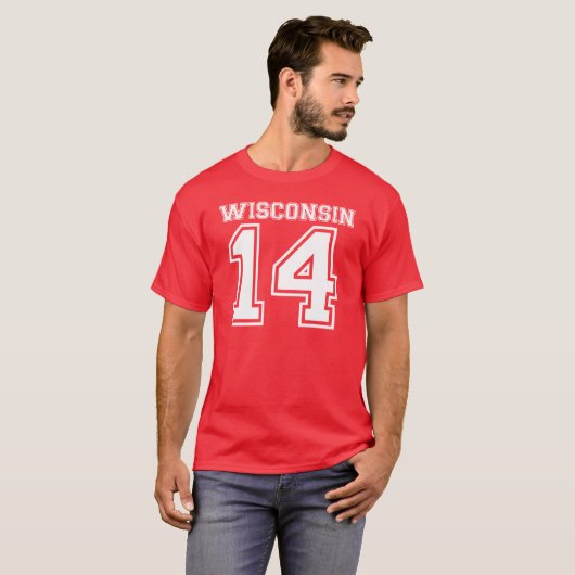 Wisconsin 14 T-Shirt (Vorne ganz)
