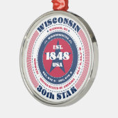 Wisconsin 30. Staat Weihnachtsschmuck (Links)