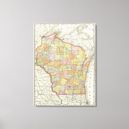 Wisconsin 3 leinwanddruck (Vorderseite)