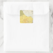 Wisconsin 4 quadratischer aufkleber (Tasche)