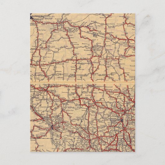 Wisconsin 6 postkarte (Vorderseite)