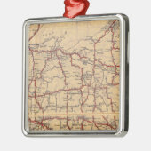 Wisconsin 6 silbernes ornament (Links)
