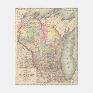 Wisconsin 7 fleecedecke