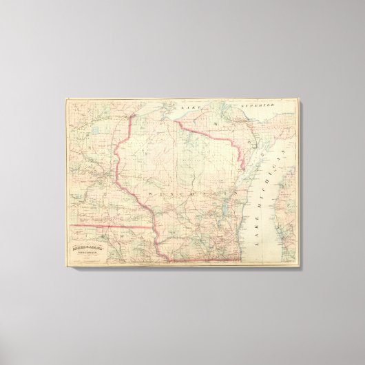 Wisconsin 7 leinwanddruck (Vorderseite)