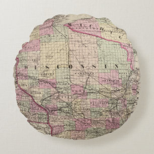 Wisconsin 9 rundes kissen