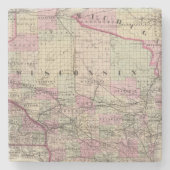 Wisconsin 9 steinuntersetzer (Vorderseite)