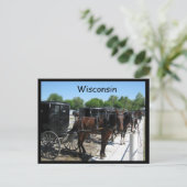 Wisconsin Amish Postkarte (Stehend Vorderseite)