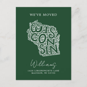 WISCONSIN Änderung unserer Adresse Postkarte
