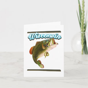 Wisconsin-Angelplakat Feiertagskarte