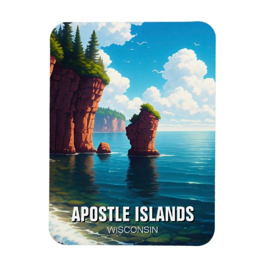 Wisconsin Apostle Islands National Lakeshore Magnet (Vertikal)