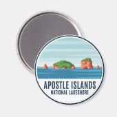 Wisconsin Apostle Islands National Lakeshore Magnet (Vorderseite/Rückseite)