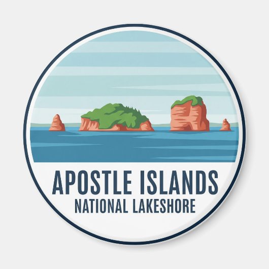 Wisconsin Apostle Islands National Lakeshore Magnet (Vorne)
