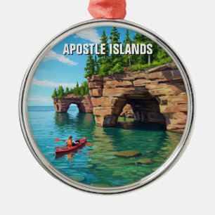 Wisconsin Apostle Islands National Lakeshore Ornament Aus Metall