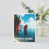 Wisconsin Apostle Islands National Lakeshore Postkarte (Stehend Vorderseite)