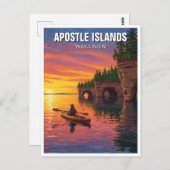 Wisconsin Apostle Islands National Lakeshore Postkarte (Vorne/Hinten)