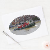 Wisconsin-Aufkleber Ovaler Aufkleber (Umschlag)